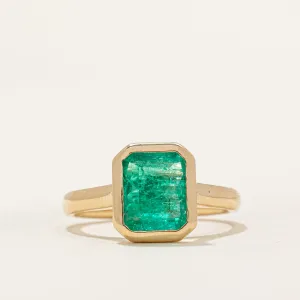 100 Ways Jewelry '100 Ways' Emerald Bezel Set Ring | 1.54ct | SZ 7.25 |