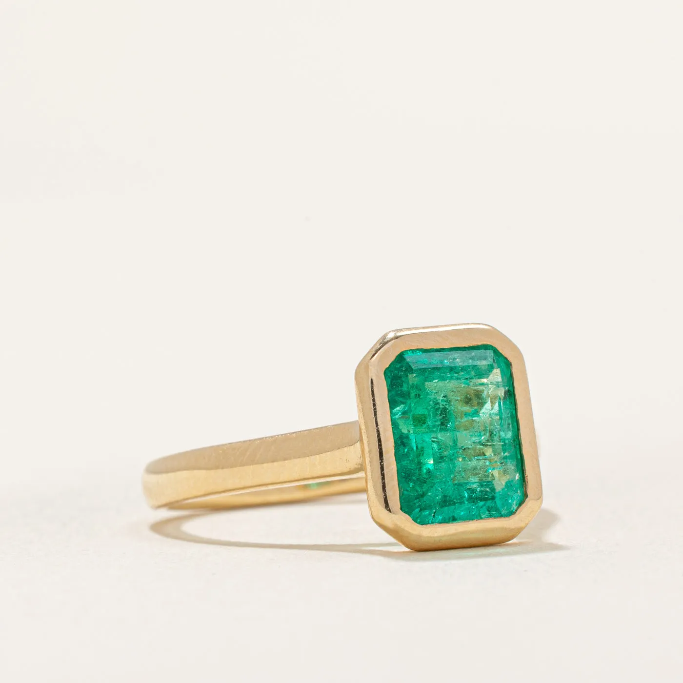 100 Ways Jewelry '100 Ways' Emerald Bezel Set Ring | 1.54ct | SZ 7.25 |