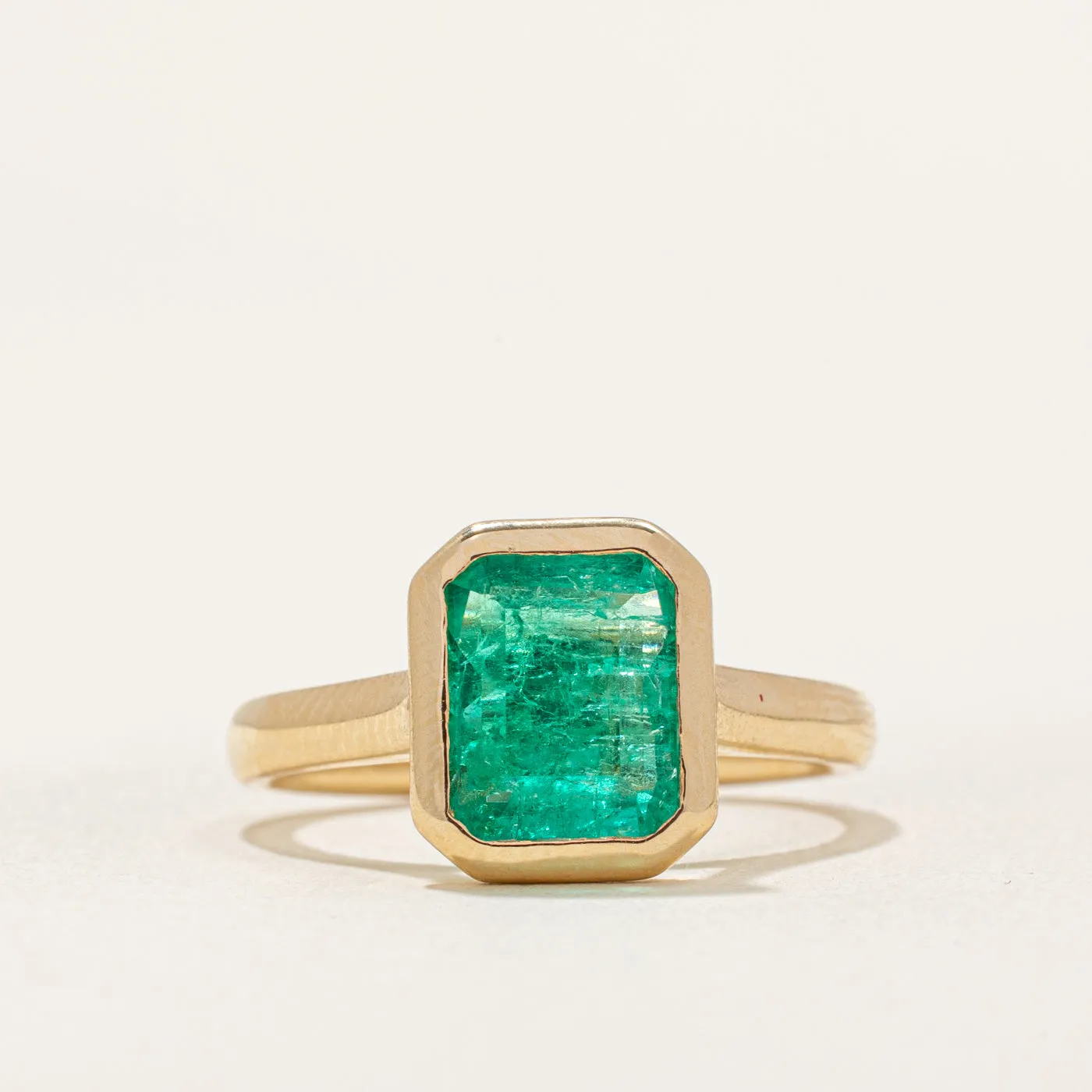 100 Ways Jewelry '100 Ways' Emerald Bezel Set Ring | 1.54ct | SZ 7.25 |