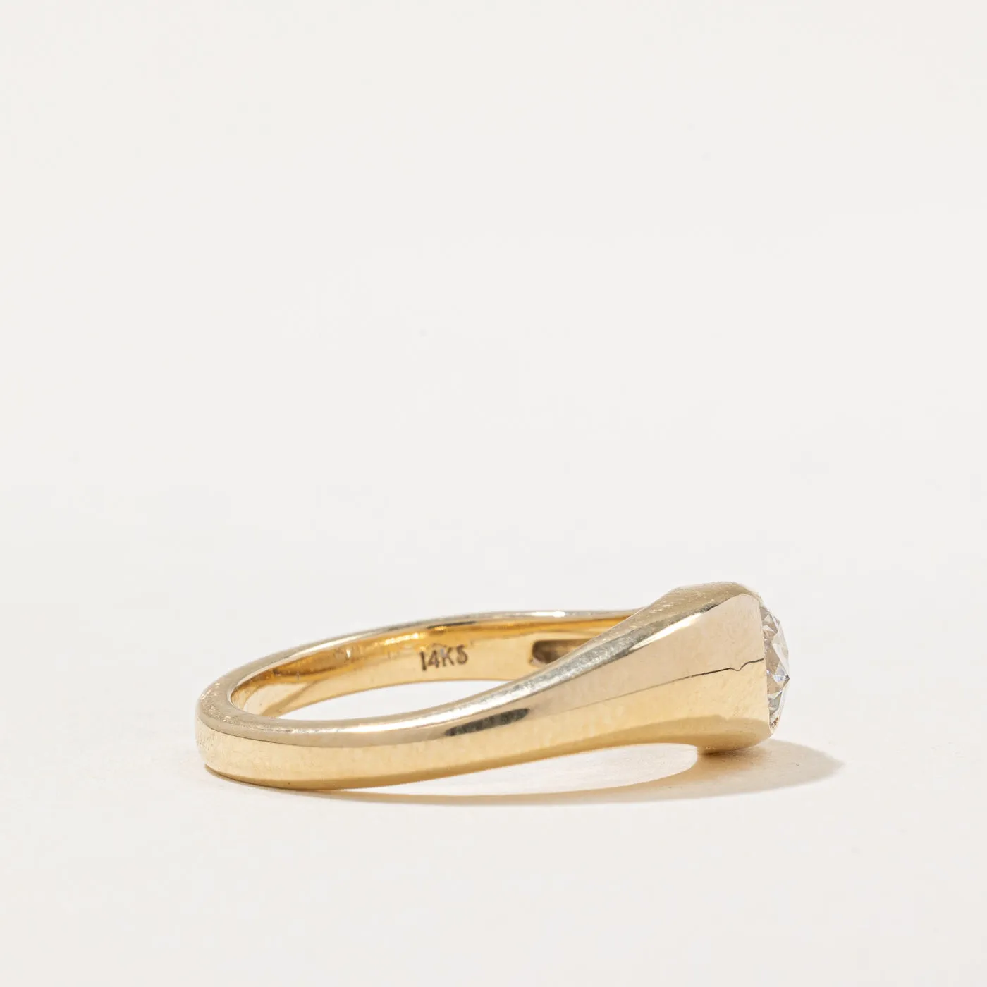 100 Ways Jewelry '100 Ways' Flush Set Diamond Wave Ring | 0.49ct | SZ 6.5 |