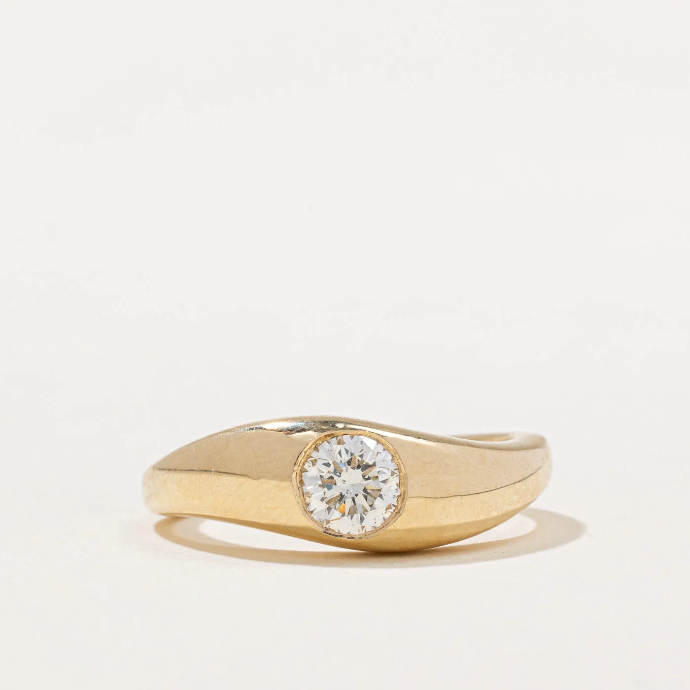 100 Ways Jewelry '100 Ways' Flush Set Diamond Wave Ring | 0.49ct | SZ 6.5 |