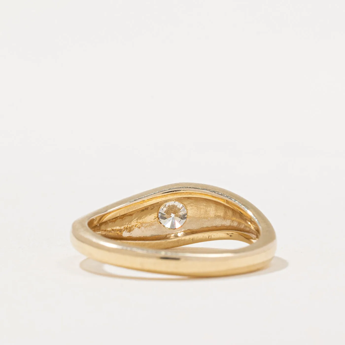 100 Ways Jewelry '100 Ways' Flush Set Diamond Wave Ring | 0.49ct | SZ 6.5 |