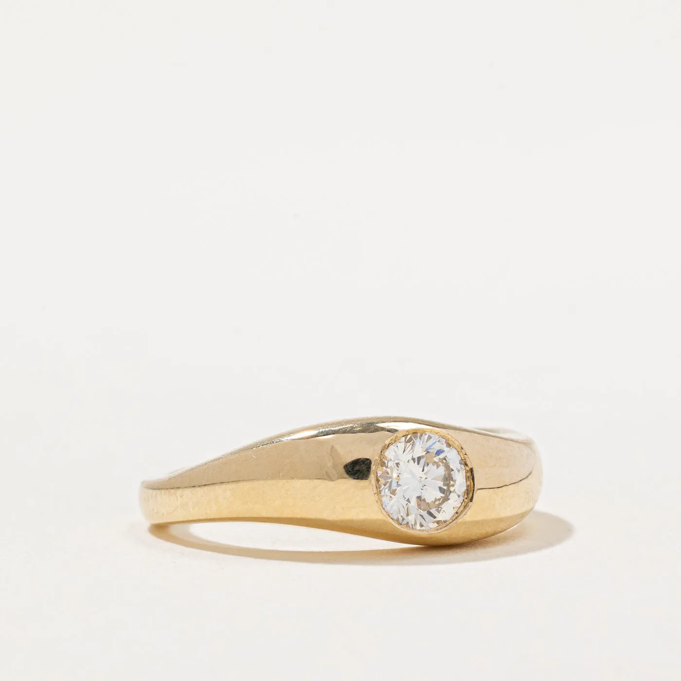 100 Ways Jewelry '100 Ways' Flush Set Diamond Wave Ring | 0.49ct | SZ 6.5 |