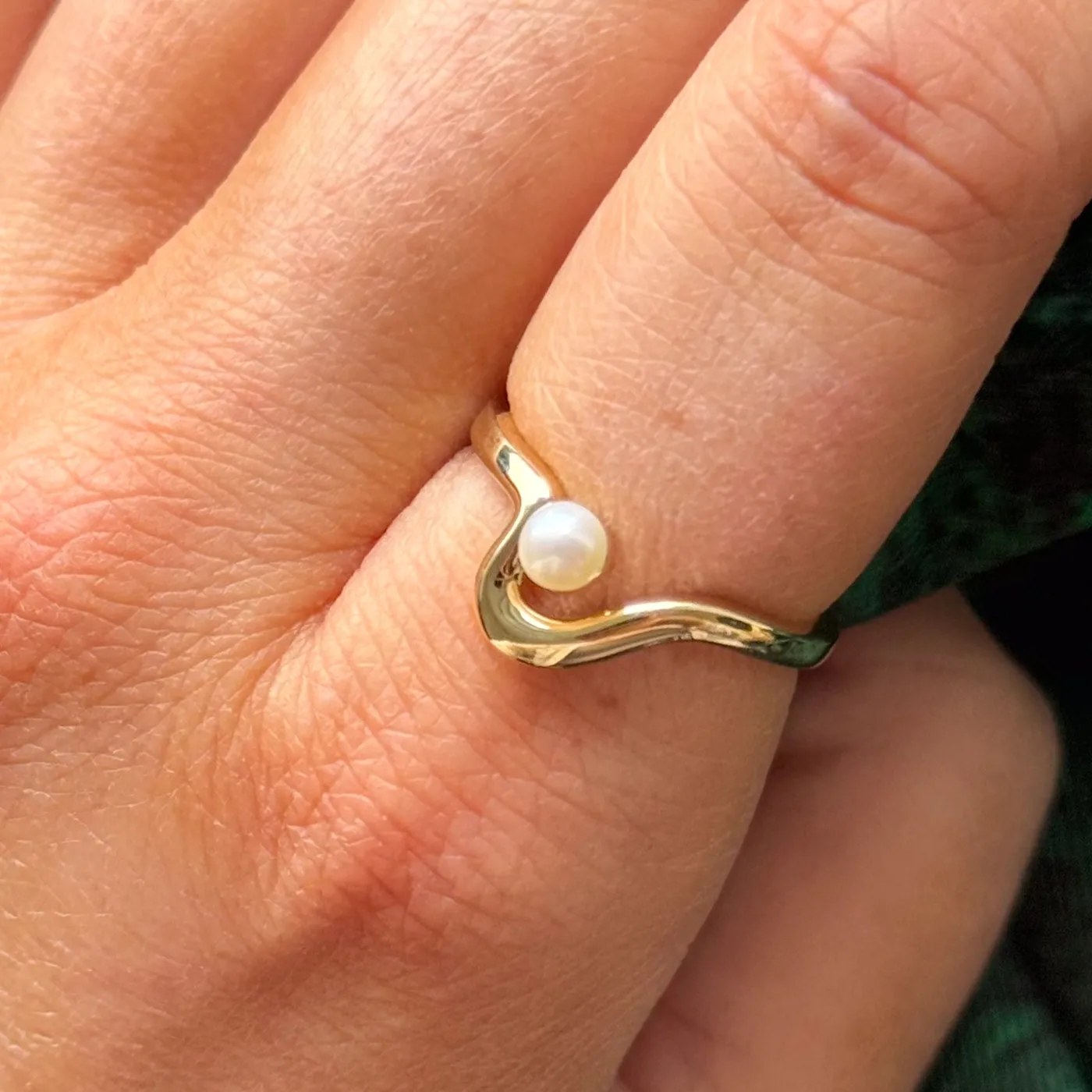 100 Ways Jewelry 100 Ways' Freshwater Pearl Freeform Ring | SZ 6.5 |