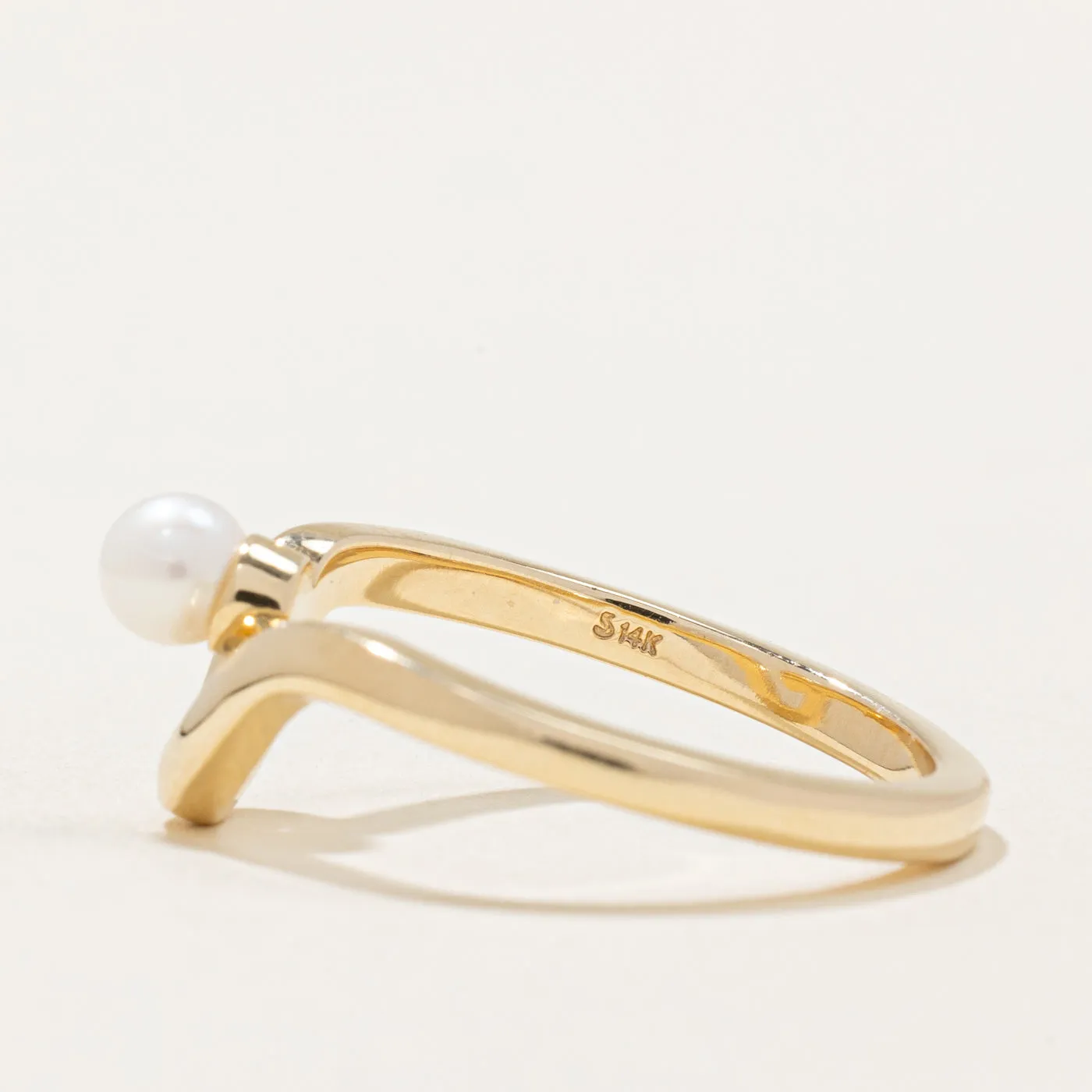 100 Ways Jewelry 100 Ways' Freshwater Pearl Freeform Ring | SZ 6.5 |