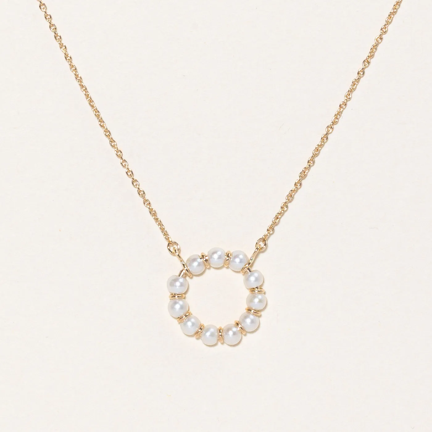 100 Ways Jewelry 100 Ways' Freshwater Pearl Wreath Pendant Necklace | 18" |