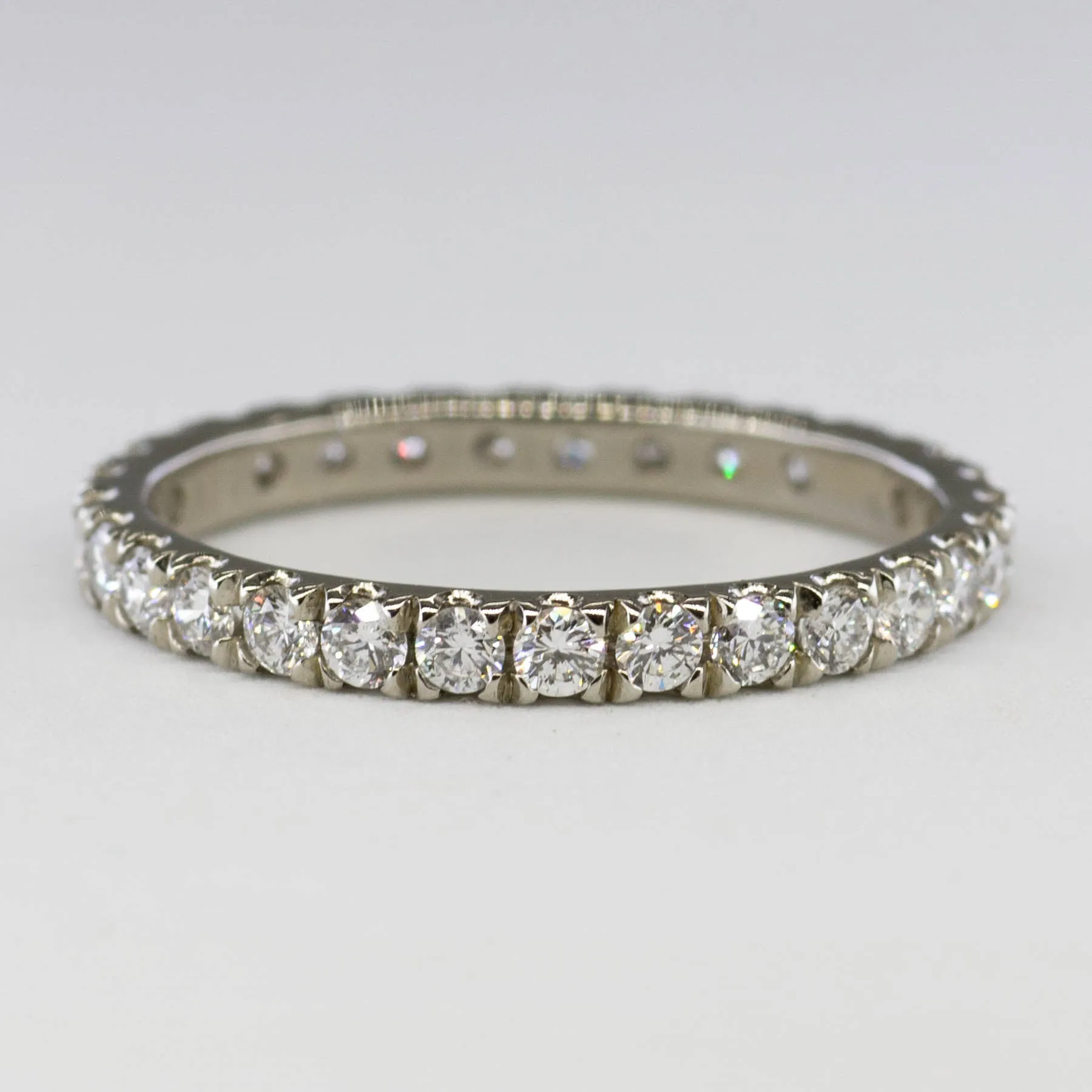 100 Ways Jewelry '100 Ways' Full Eternity Diamond Band in White Gold | 1 ctw SI D-F | SZ 7