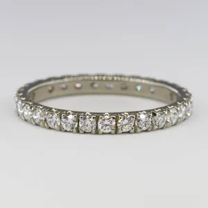 100 Ways Jewelry '100 Ways' Full Eternity Diamond Band in White Gold | 1 ctw SI D-F | SZ 7