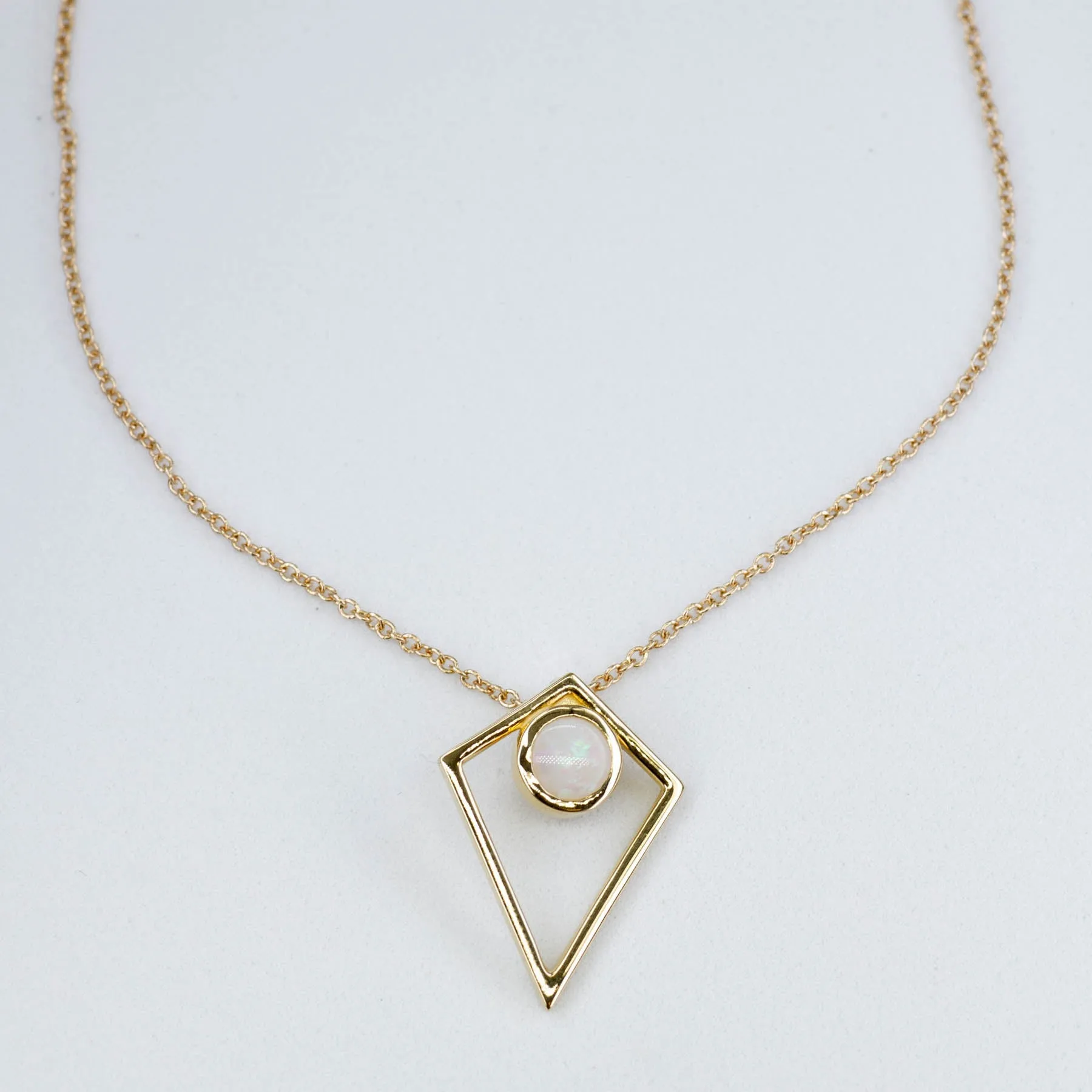 100 Ways Jewelry '100 Ways' Geometric Opal Necklace | 0.34ct |