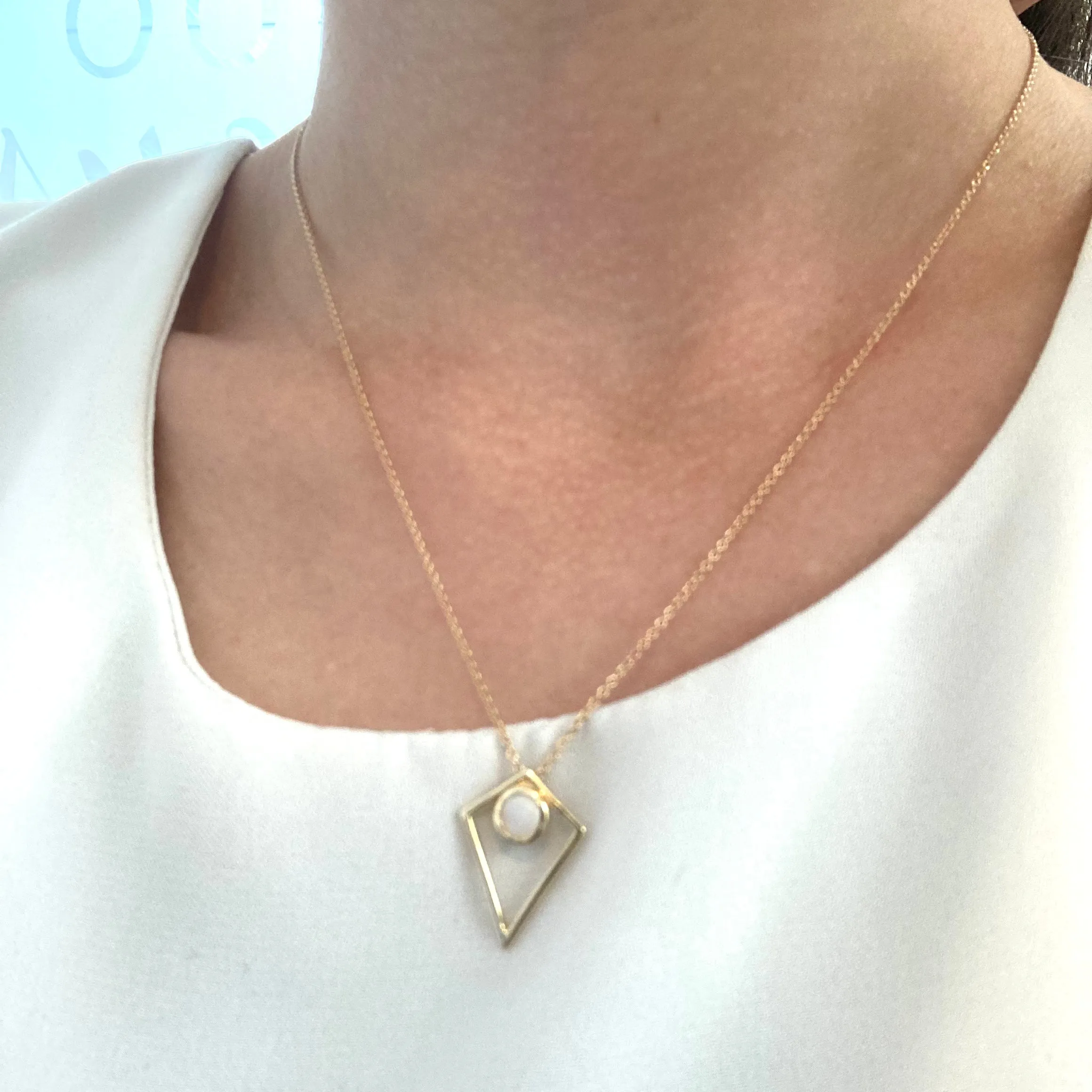 100 Ways Jewelry '100 Ways' Geometric Opal Necklace | 0.34ct |