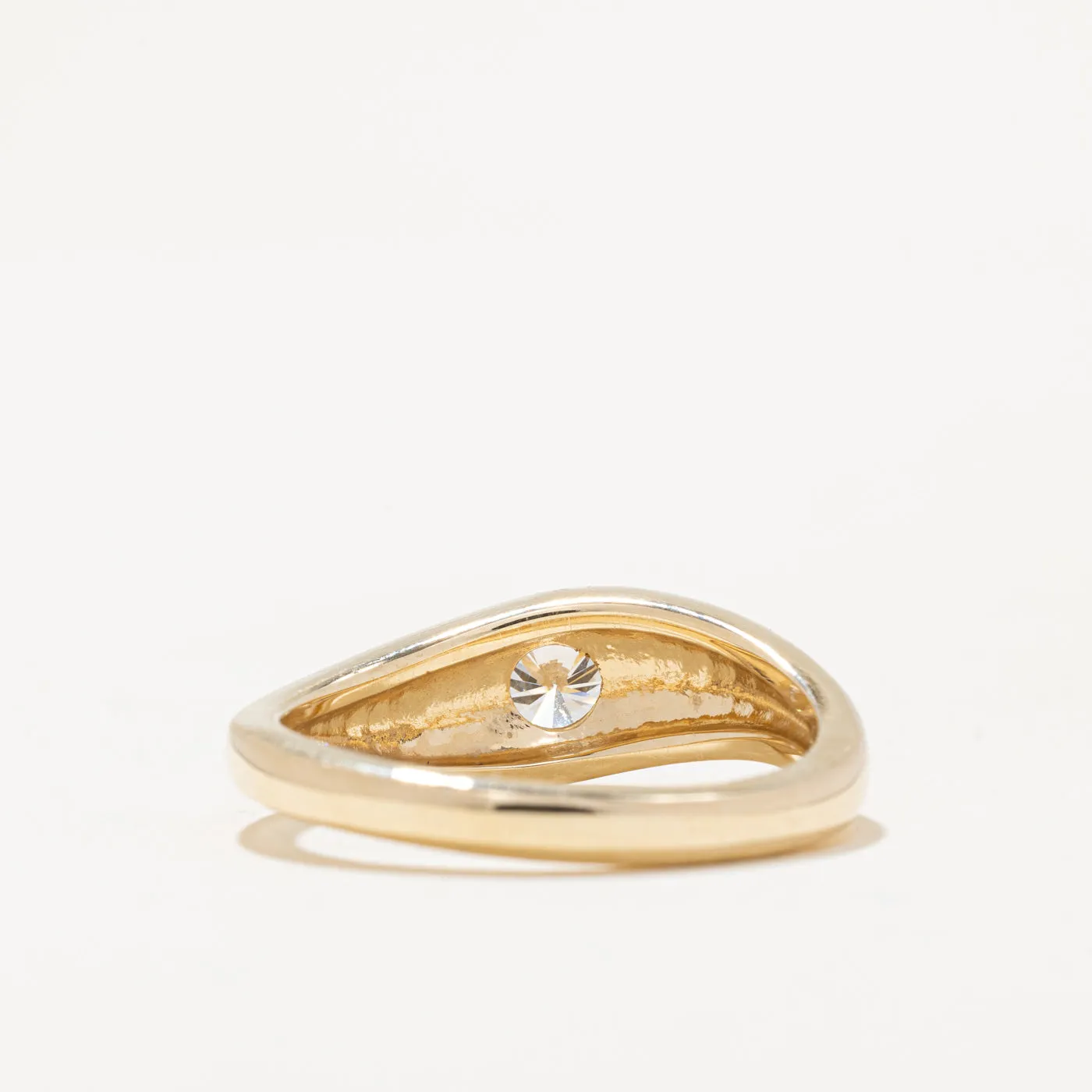 100 Ways Jewelry 100 Ways' GIA Certified Bezel Set Diamond Engagement Ring | 0.39ct | SZ 6.75 |