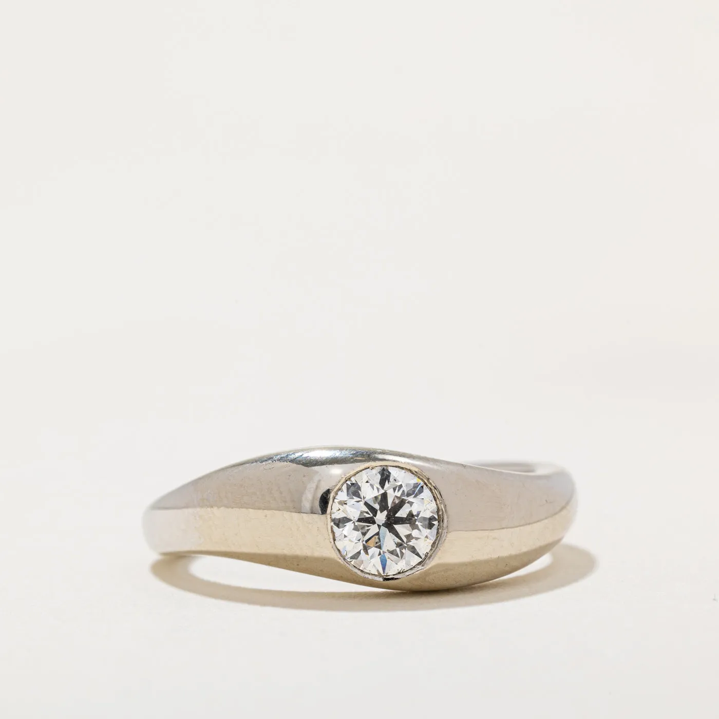 100 Ways Jewelry 100 Ways' GIA Certified Bezel Set Diamond Engagement Ring | SZ 6.5 | Options Available