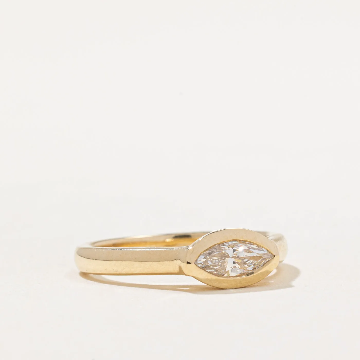 100 Ways Jewelry '100 Ways' GIA Certified Bezel Set Marquise Cut Diamond Ring | 0.46ct | SZ 5.25 |