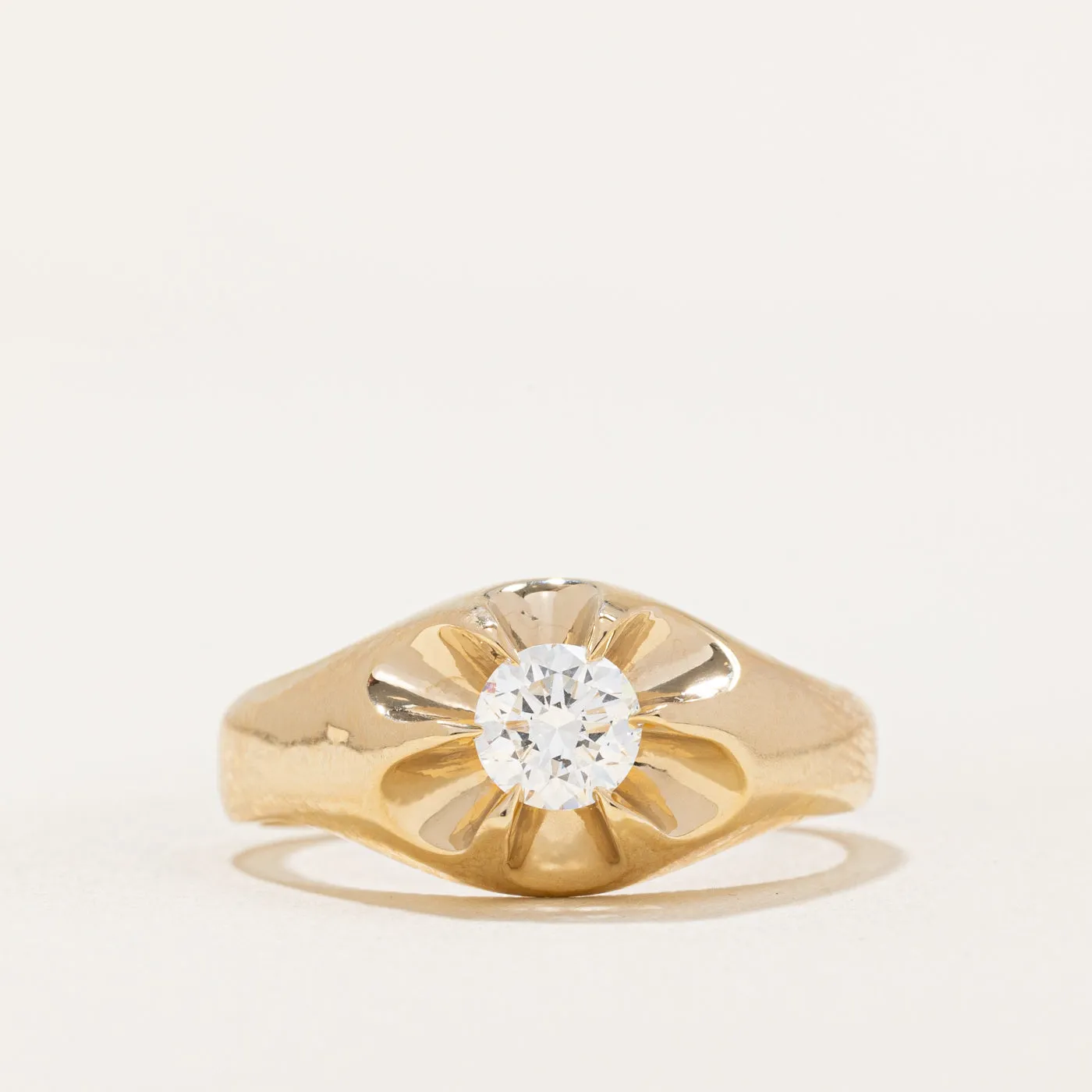 100 Ways Jewelry '100 Ways' GIA Certified Diamond Belcher Set Ring | 0.57ct | SZ 9.5 |
