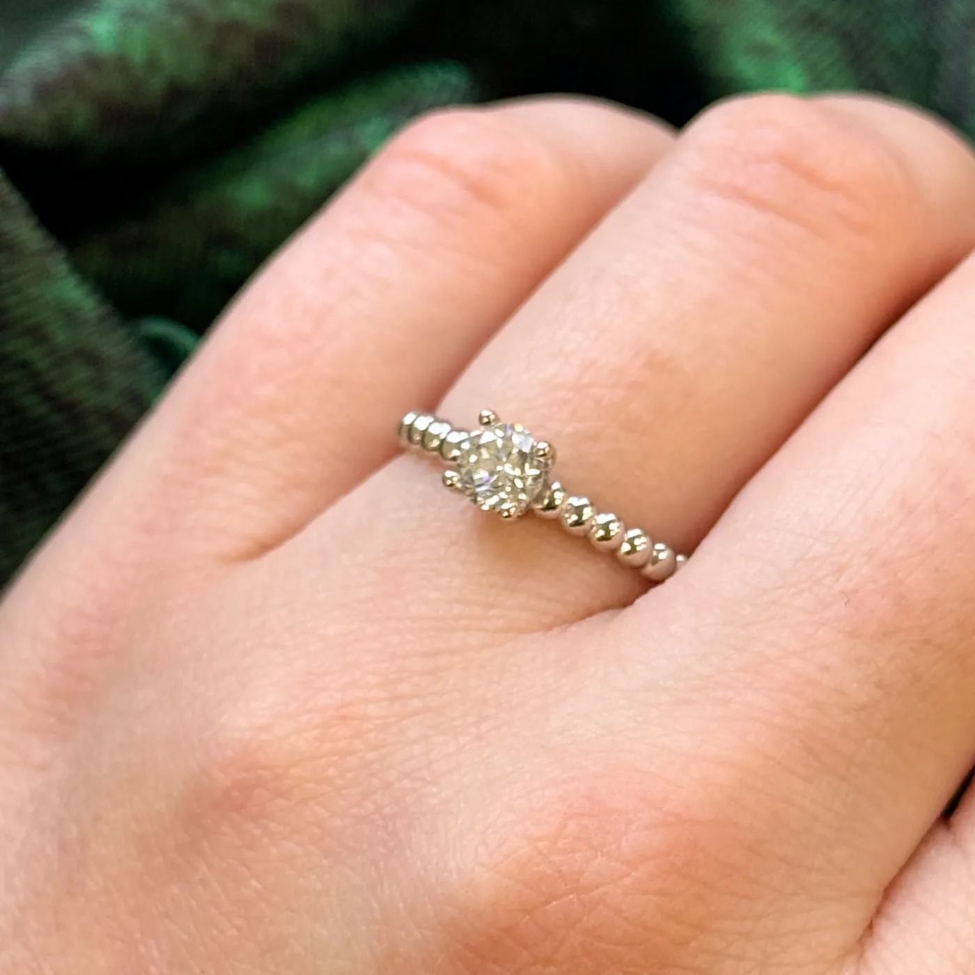 100 Ways Jewelry 100 Ways' GIA Certified Diamond Engagement Ring | 0.44ct VS2 G | SZ 6.75 |