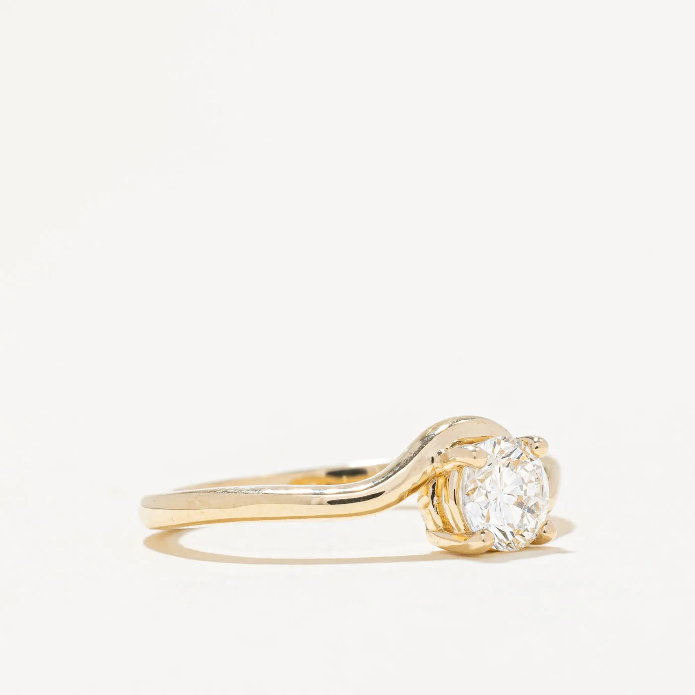 100 Ways Jewelry 100 Ways' GIA Certified Diamond Freeform Engagement Ring | 0.54ct SI1 I | SZ 7 |
