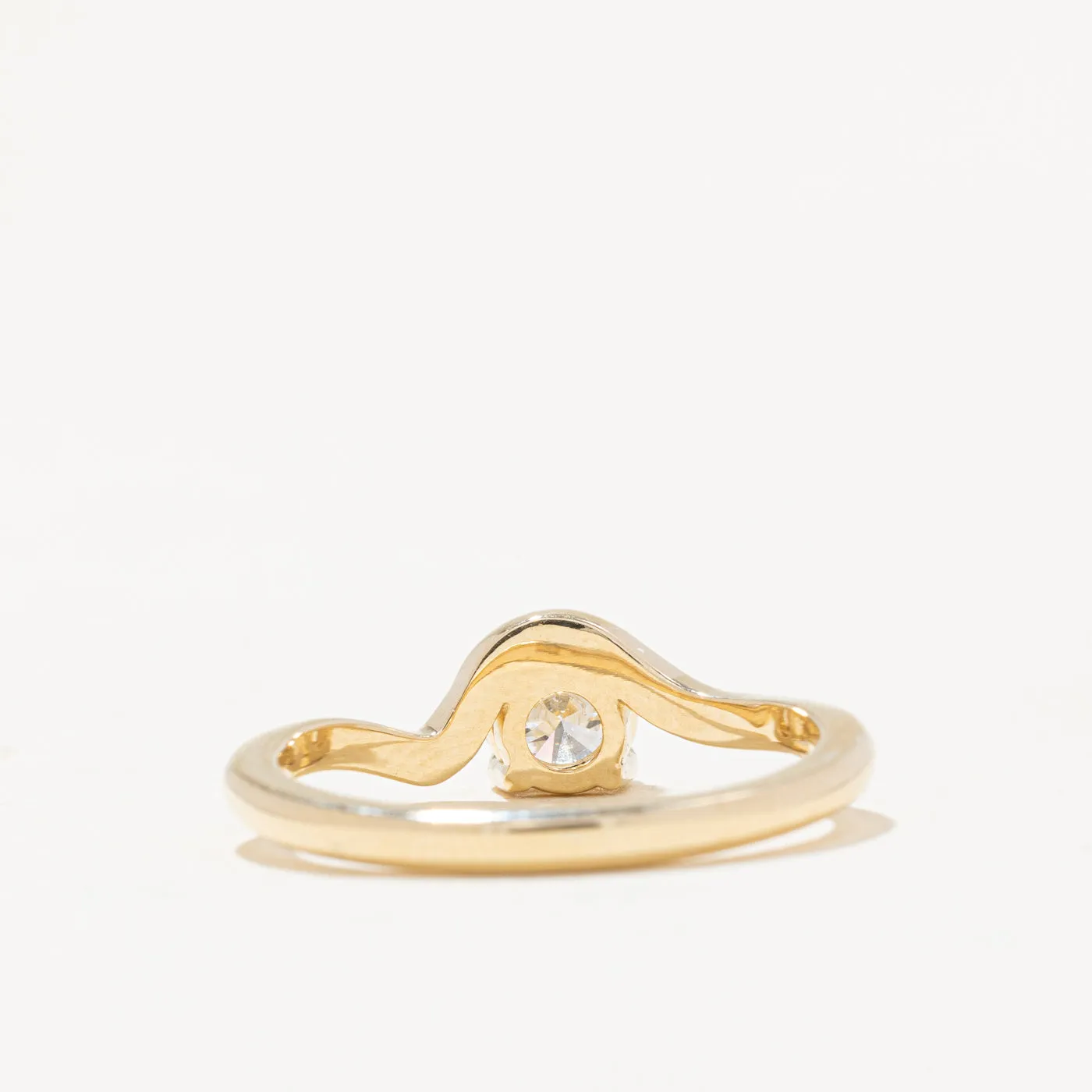 100 Ways Jewelry 100 Ways' GIA Certified Diamond Freeform Engagement Ring | 0.54ct SI1 I | SZ 7 |