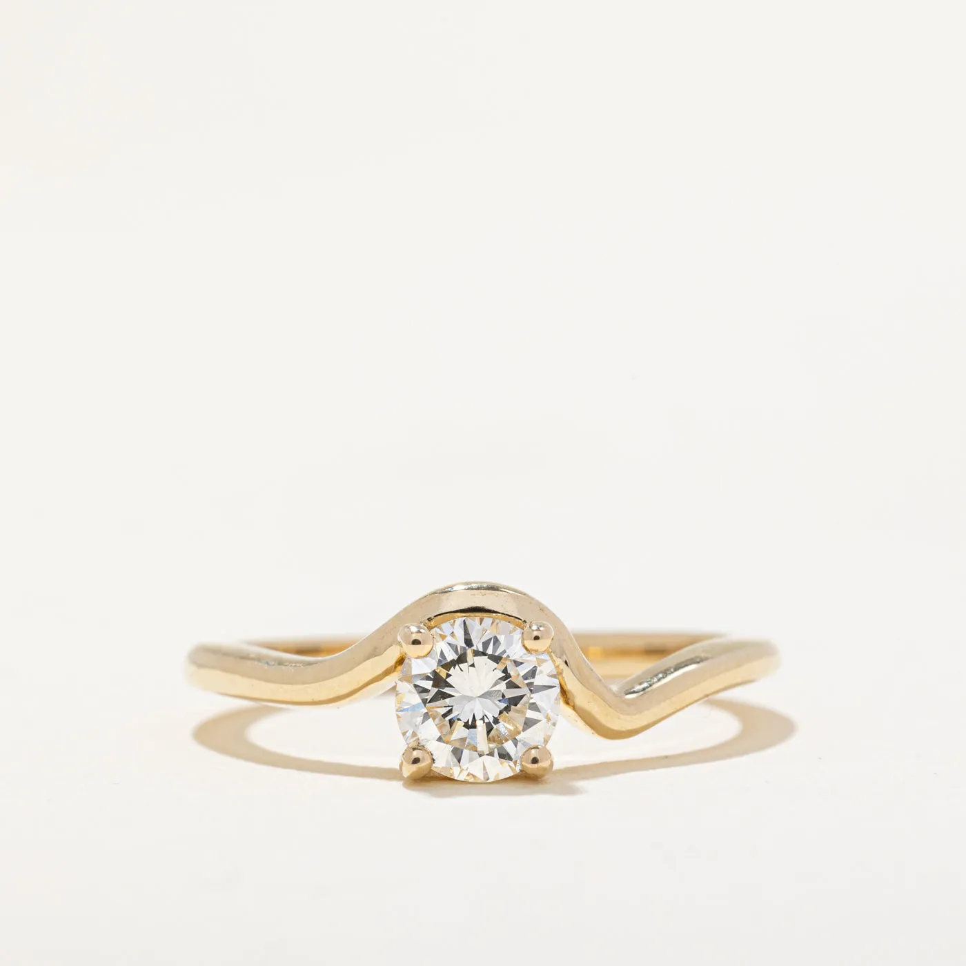 100 Ways Jewelry 100 Ways' GIA Certified Diamond Freeform Engagement Ring | 0.54ct SI1 I | SZ 7 |