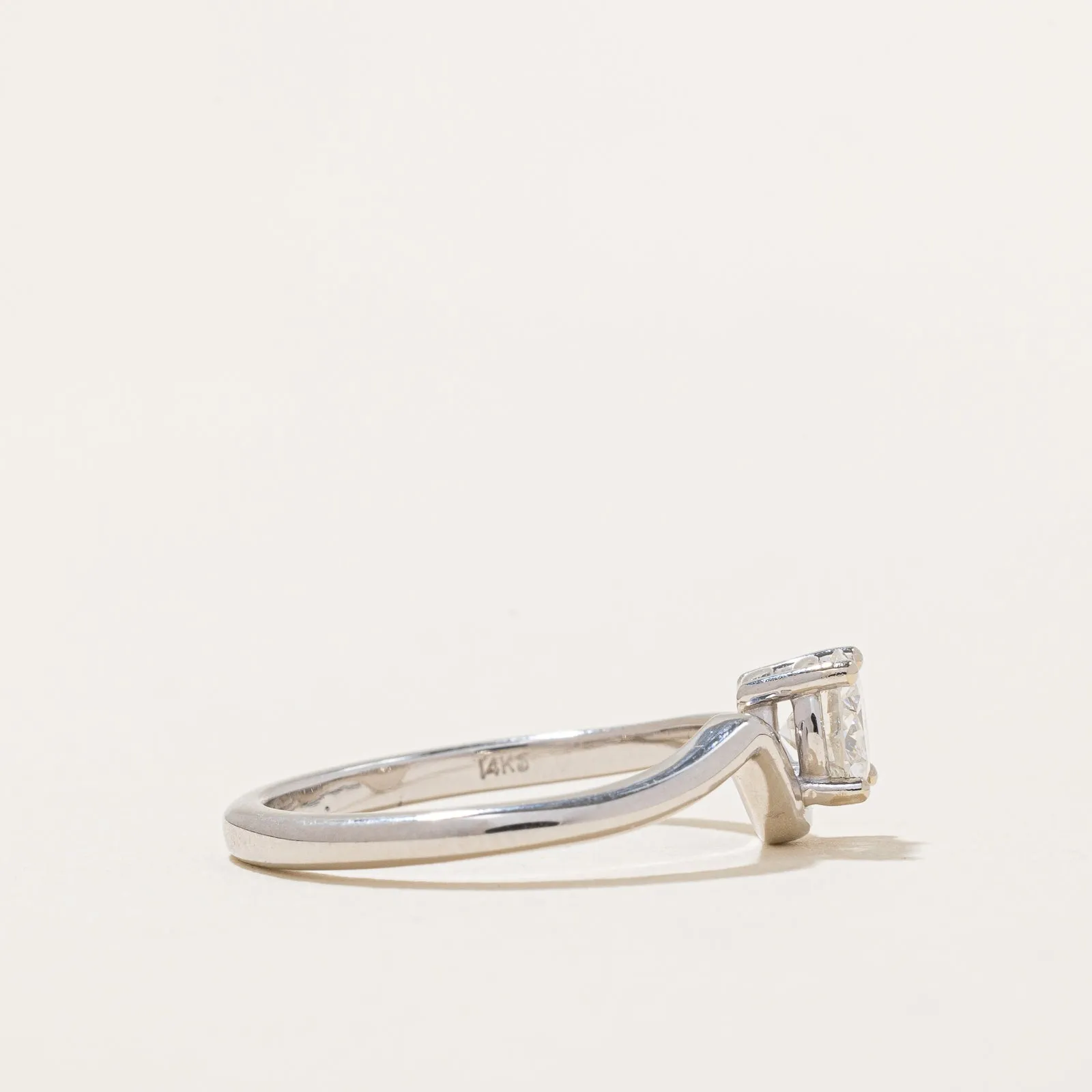 100 Ways Jewelry '100 Ways' GIA Certified Diamond Freeform Engagement Ring | 0.55ct | SZ 6.75 |