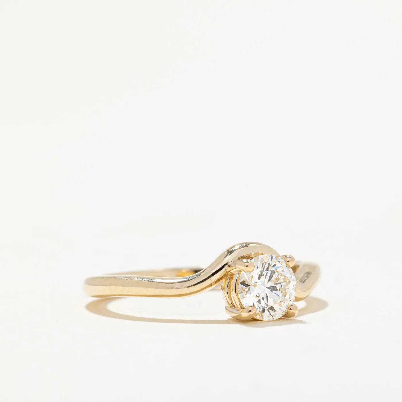 100 Ways Jewelry 100 Ways' GIA Certified Diamond Freeform Engagement Ring | 0.60ct SI1 J  | SZ 6.75 |