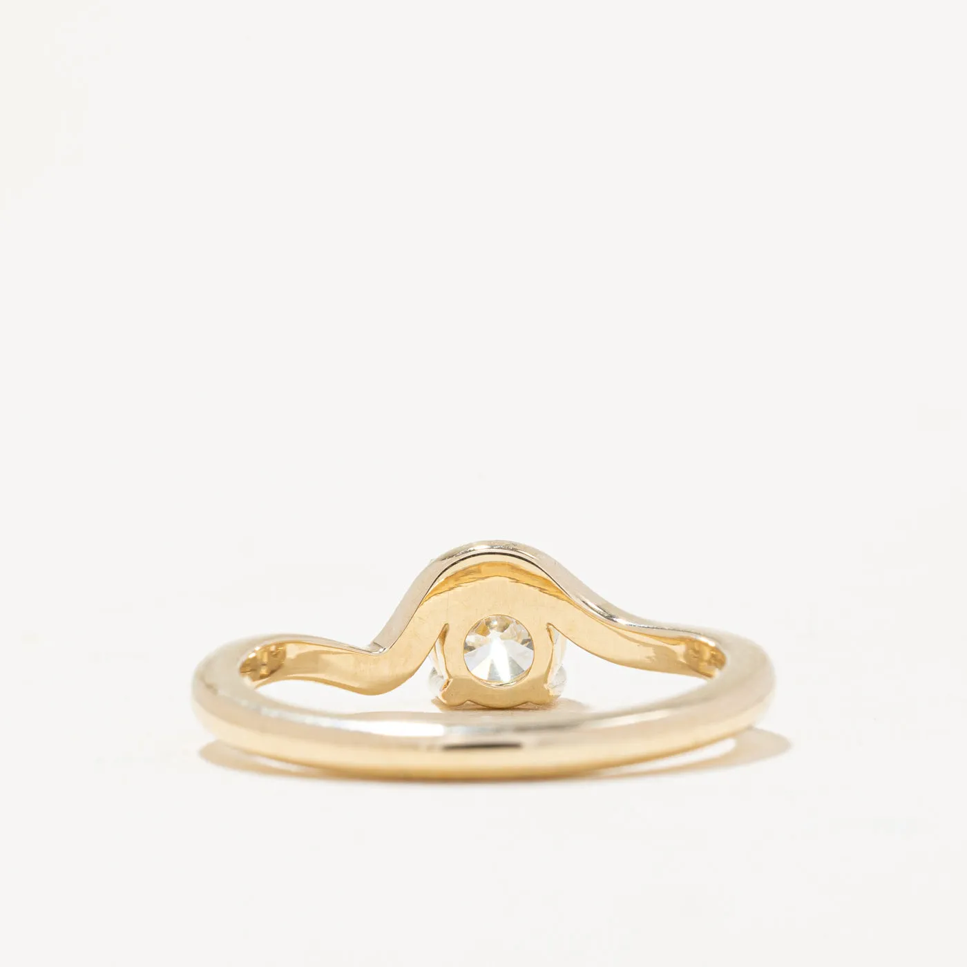 100 Ways Jewelry 100 Ways' GIA Certified Diamond Freeform Engagement Ring | 0.60ct SI1 J  | SZ 6.75 |