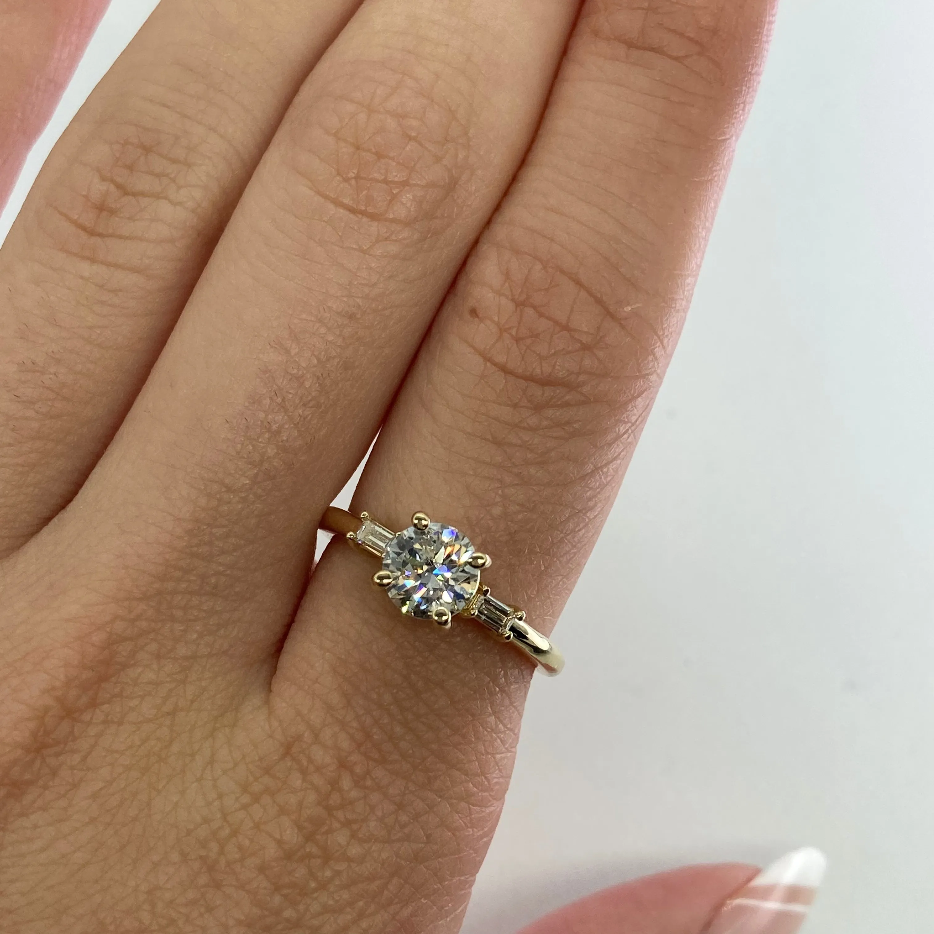 100 Ways Jewelry '100 Ways' GIA Certified Diamond ring with Accents | 1.02ctw SI1 G | SZ 7 |