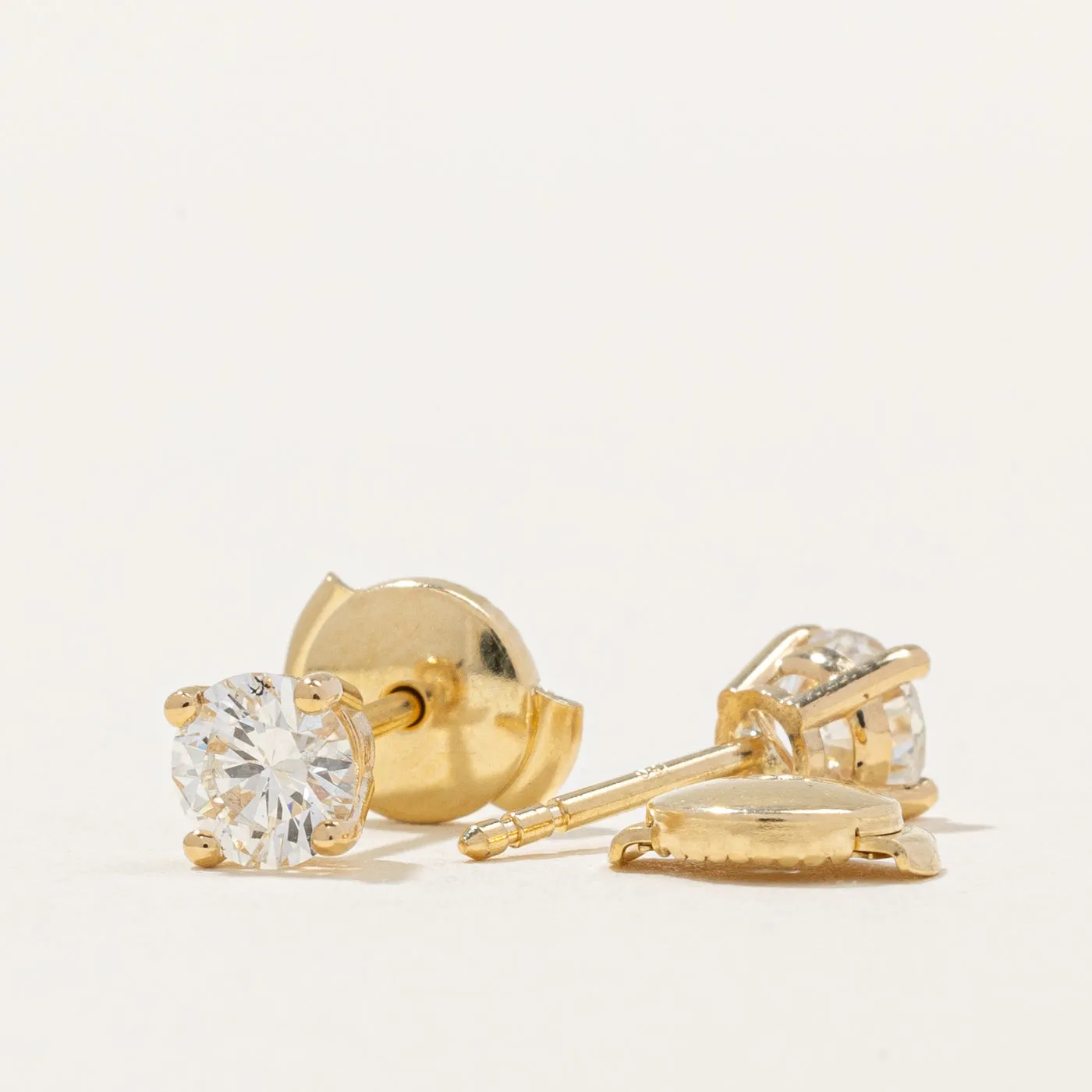 100 Ways Jewelry 100 Ways' GIA Certified Diamond Stud Earrings  | 0.70ctw SI2 G |