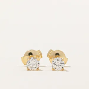 100 Ways Jewelry 100 Ways' GIA Certified Diamond Stud Earrings | 0.70ctw VS2 H |