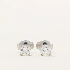 100 Ways Jewelry 100 Ways' GIA Certified Diamond Stud Earrings | 0.71ctw I1 H/I |