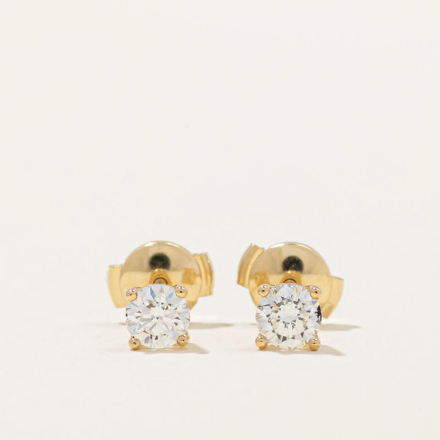 100 Ways Jewelry 100 Ways' GIA Certified Diamond Stud Earrings | 0.71ctw VS1/VS2 F/G |