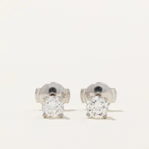 100 Ways Jewelry 100 Ways' GIA Certified Diamond Stud Earrings | 0.74ctw SI1/SI2 F |