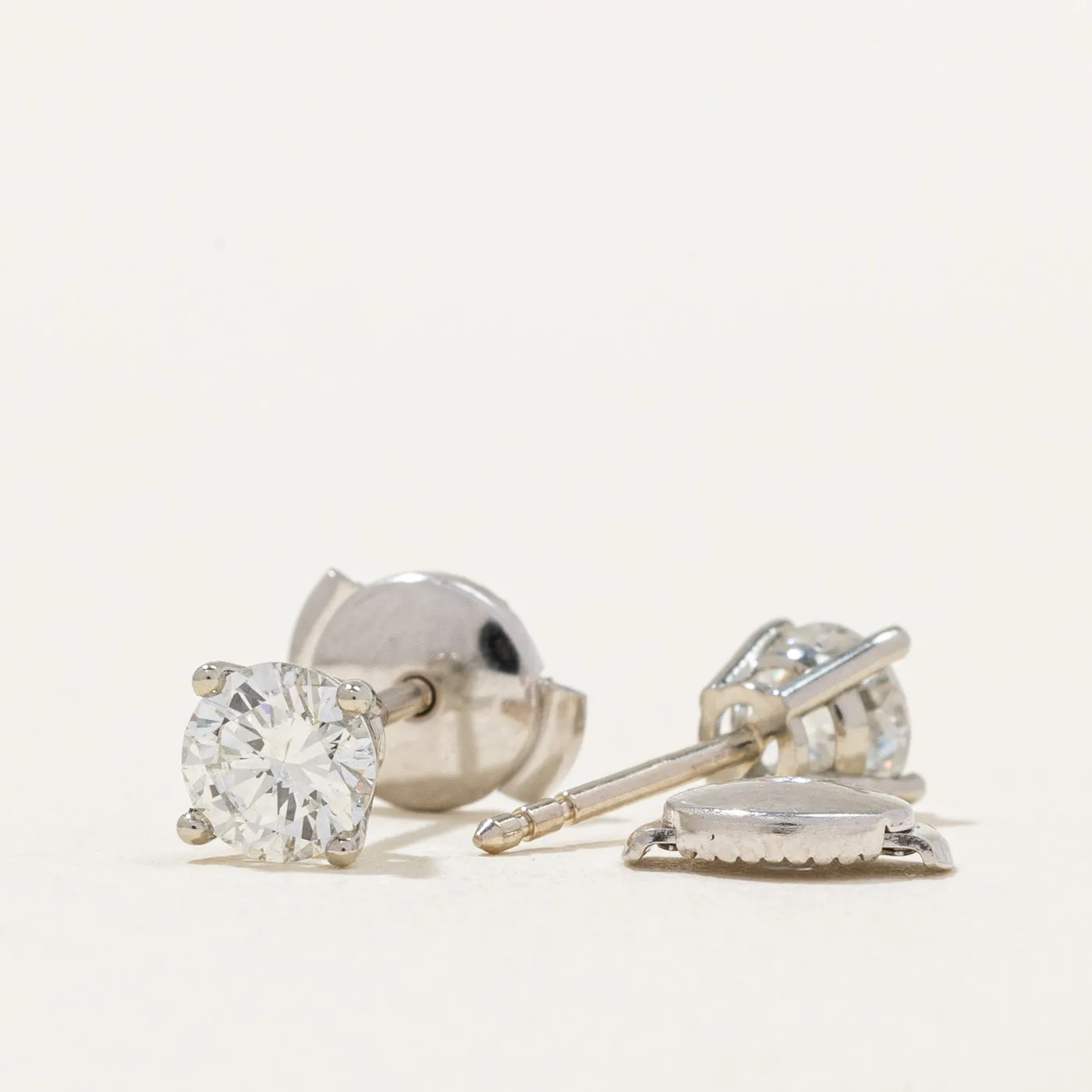 100 Ways Jewelry 100 Ways' GIA Certified Diamond Stud Earrings | 0.83ctw VS1/VS2 G |