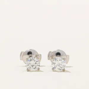 100 Ways Jewelry 100 Ways' GIA Certified Diamond Stud Earrings  | 0.85ctw SI1/SI2 G |