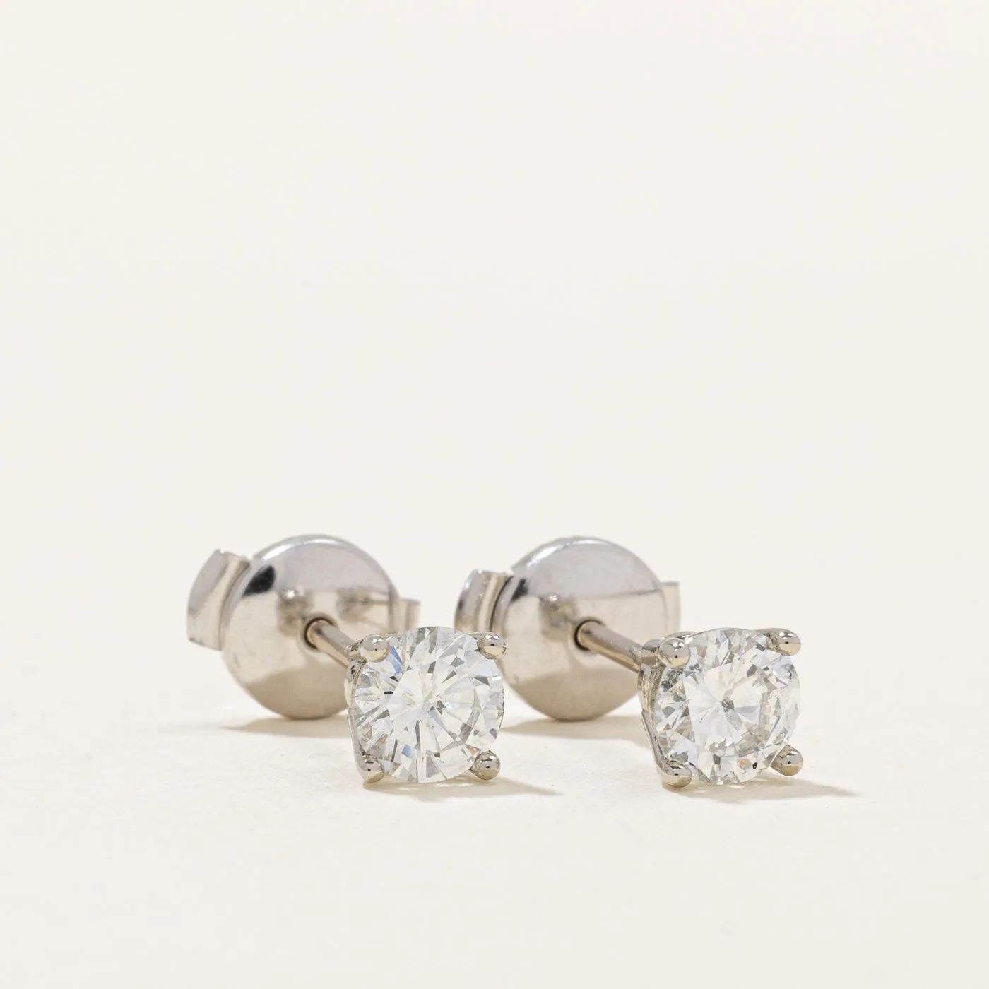 100 Ways Jewelry 100 Ways' GIA Certified Diamond Stud Earrings  | 0.85ctw SI1/SI2 G |