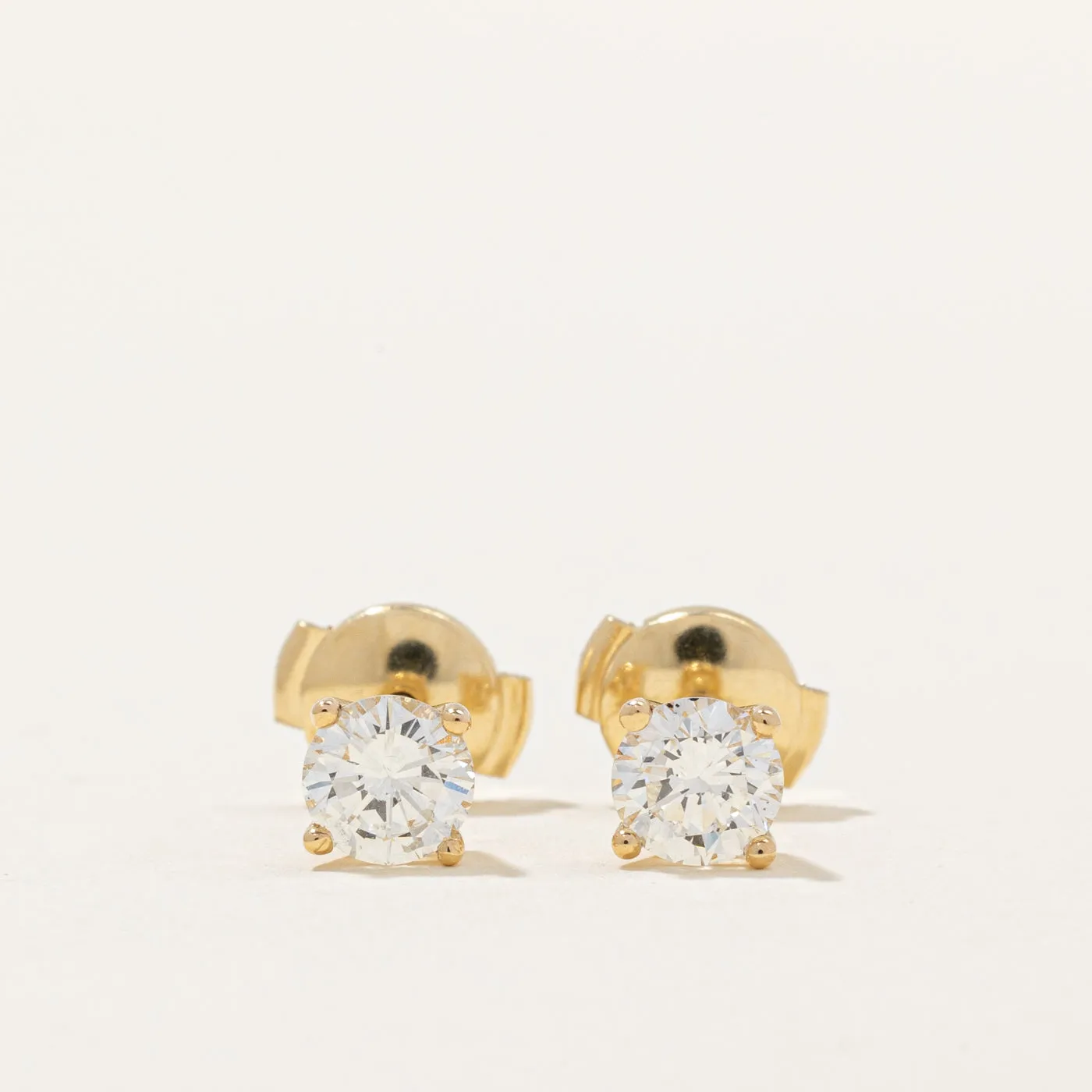 100 Ways Jewelry 100 Ways' GIA Certified Diamond Stud Earrings  | 0.86ctw SI1/SI2 I |