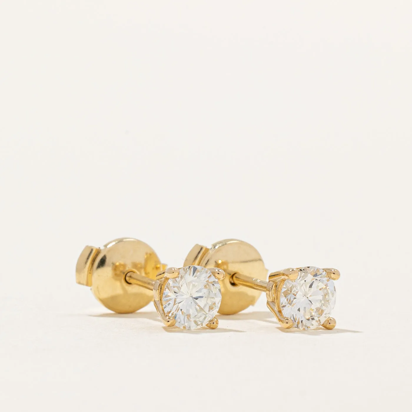 100 Ways Jewelry 100 Ways' GIA Certified Diamond Stud Earrings  | 0.86ctw SI1/SI2 I |