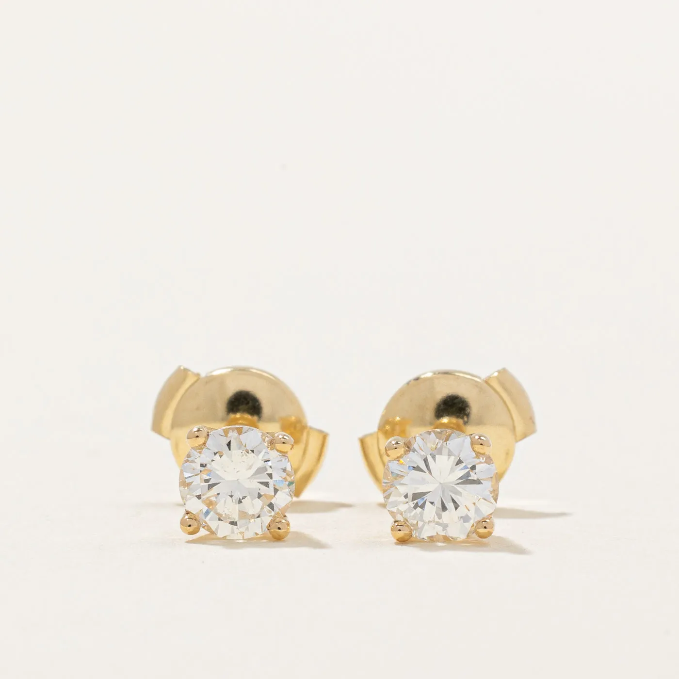 100 Ways Jewelry 100 Ways' GIA Certified Diamond Stud Earrings | 0.86ctw SI2/I1 I |