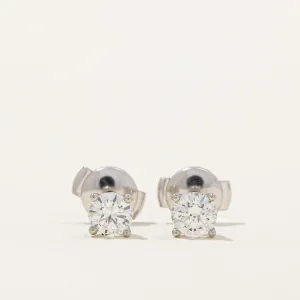 100 Ways Jewelry 100 Ways' GIA Certified Diamond Stud Earrings  | 0.90ctw SI2/I1 D/E |