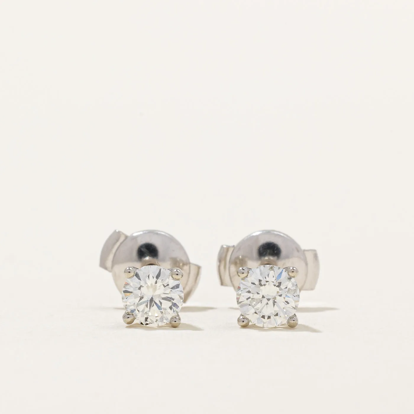 100 Ways Jewelry 100 Ways' GIA Certified Diamond Stud Earrings  | 0.90ctw SI2/I1 D/E |