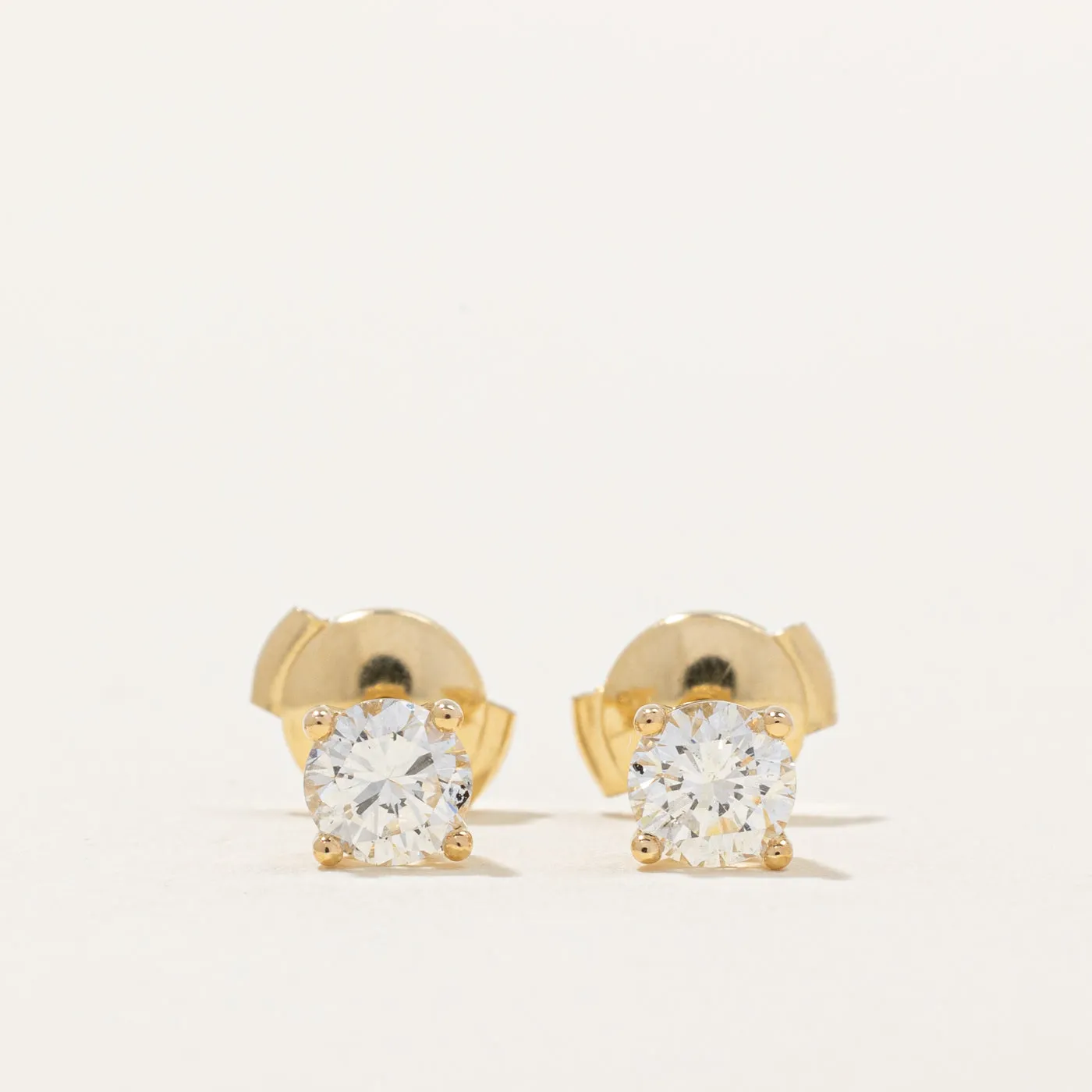 100 Ways Jewelry 100 Ways' GIA Certified Diamond Stud Earrings | 0.97ctw SI1/2 F/G |