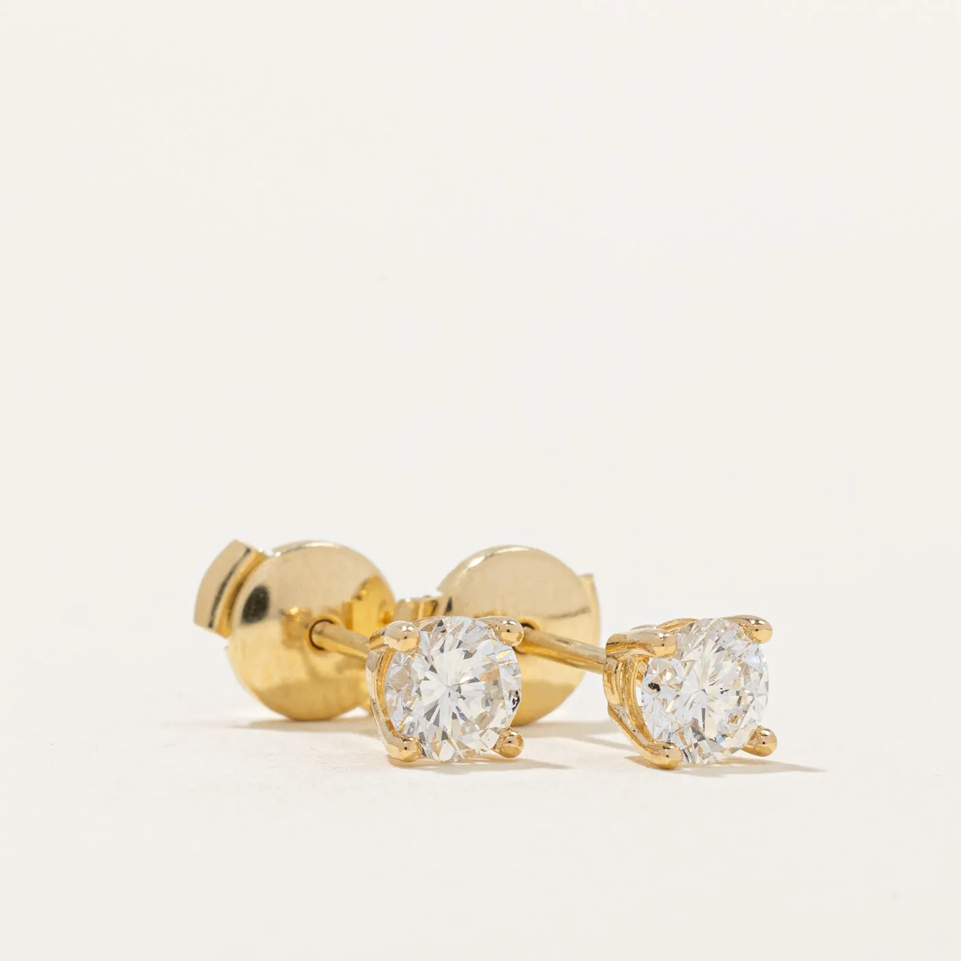 100 Ways Jewelry 100 Ways' GIA Certified Diamond Stud Earrings | 0.97ctw SI1/2 F/G |