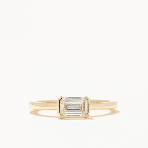 100 Ways Jewelry 100 Ways' GIA Certified Emerald Cut Diamond Engagement Ring | 0.67ct I2 G | SZ 6.75 |
