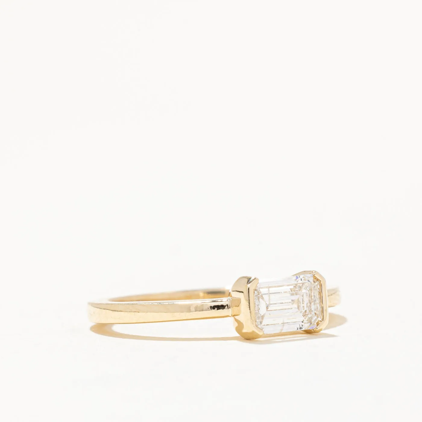 100 Ways Jewelry 100 Ways' GIA Certified Emerald Cut Diamond Engagement Ring | 0.67ct I2 G | SZ 6.75 |
