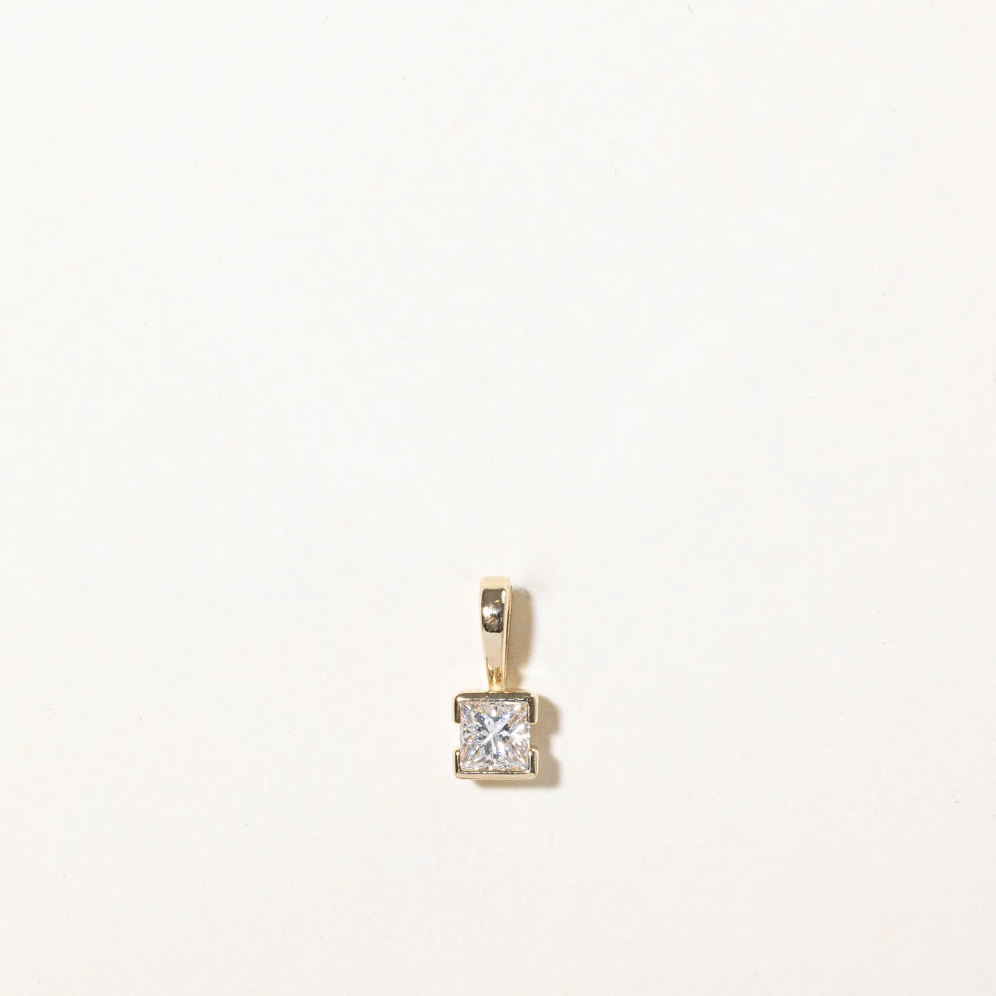 100 Ways Jewelry 100 Ways' GIA Certified Semi Bezel Set Diamond Pendant | 0.42ct SI1 E |