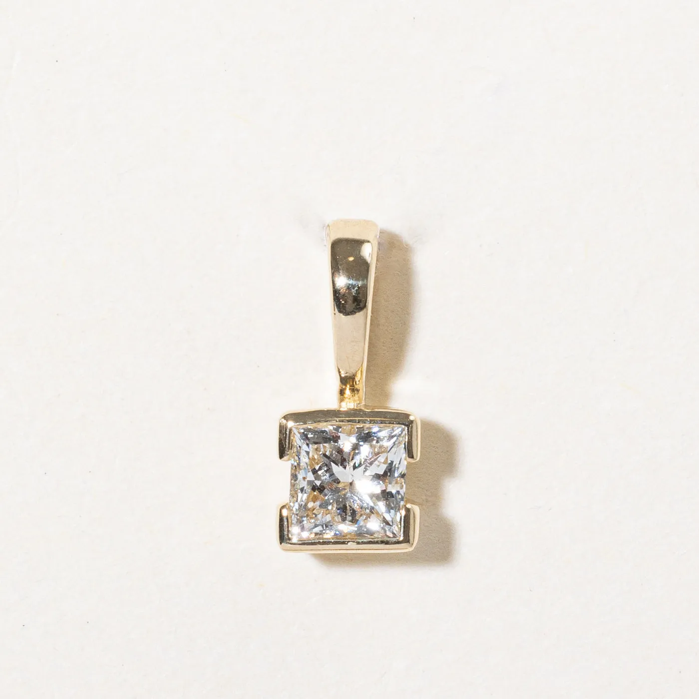100 Ways Jewelry 100 Ways' GIA Certified Semi Bezel Set Diamond Pendant | 0.50ct SI1 I |
