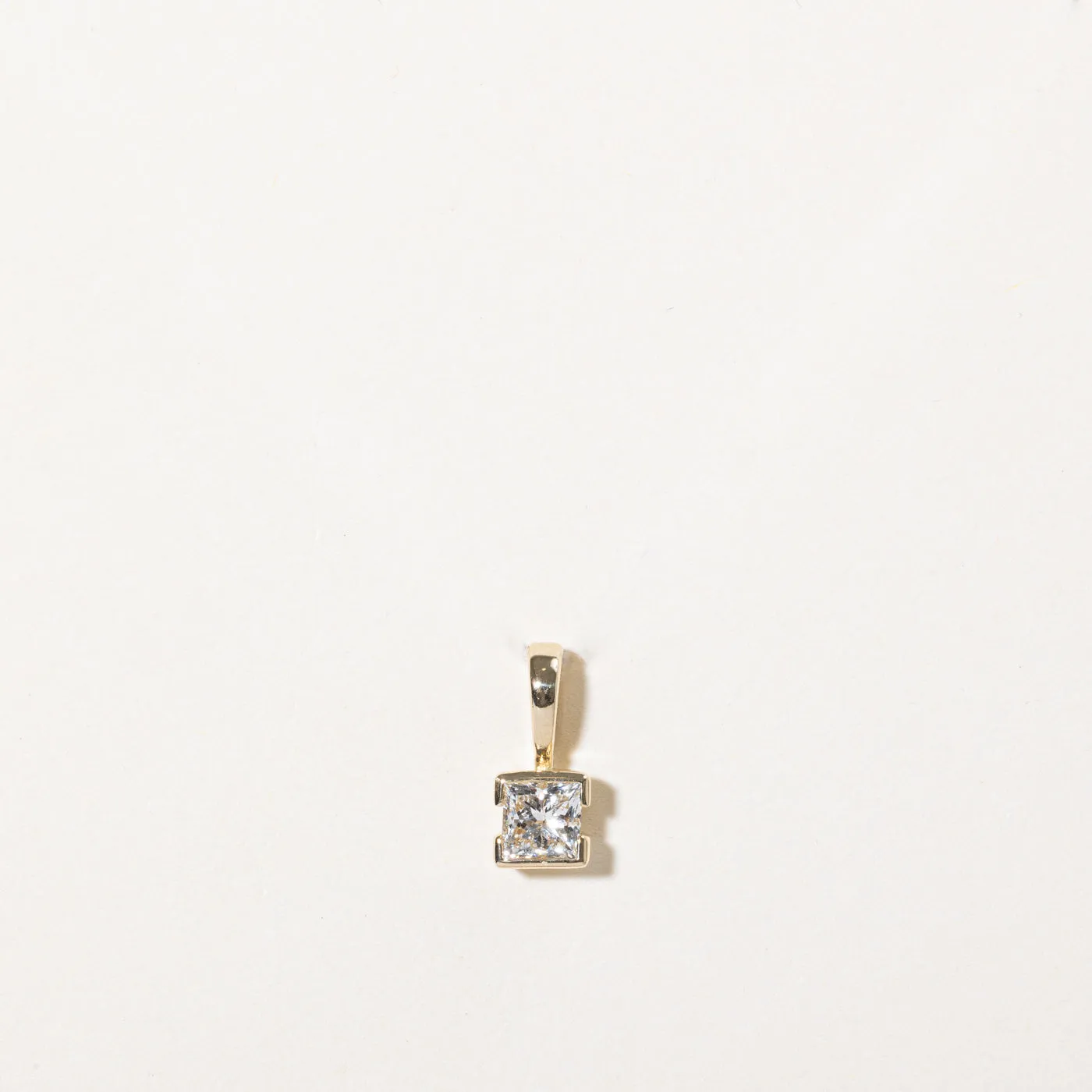 100 Ways Jewelry 100 Ways' GIA Certified Semi Bezel Set Diamond Pendant | 0.50ct SI1 I |