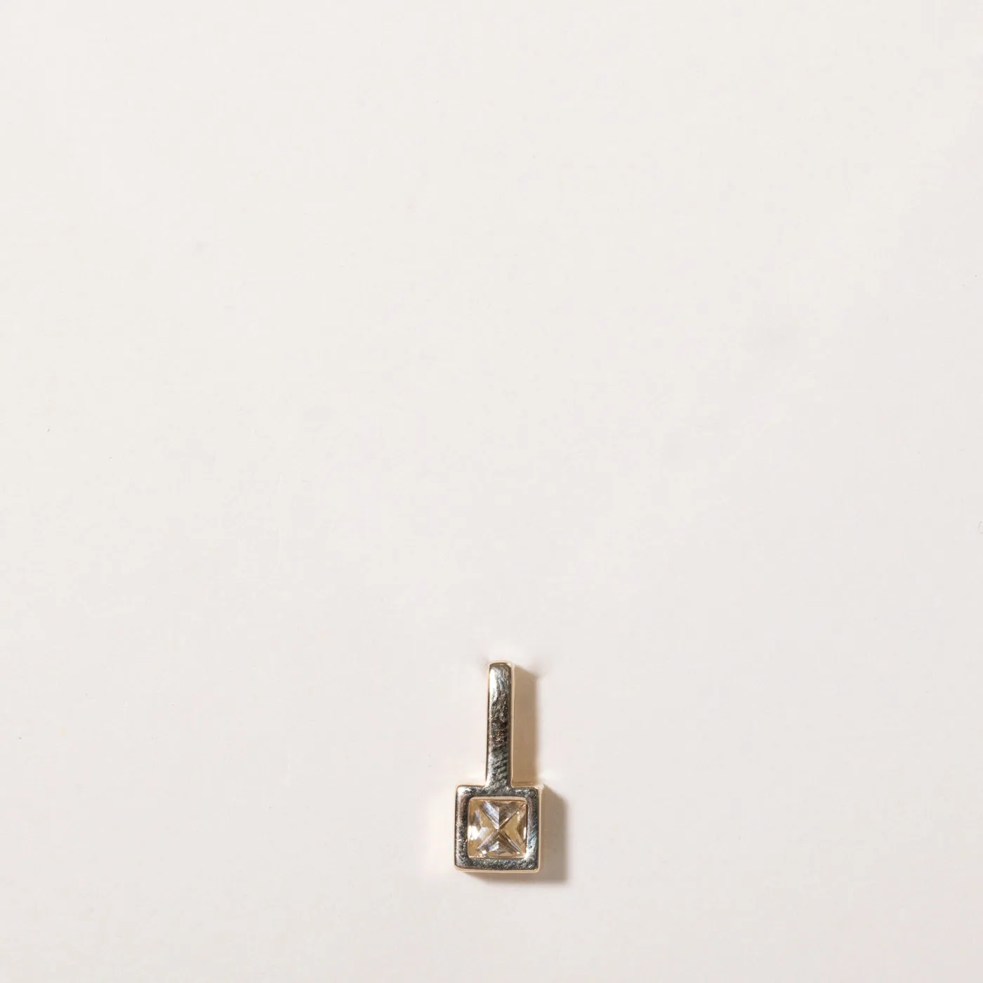 100 Ways Jewelry 100 Ways' GIA Certified Square Cut Diamond Pendant | 0.51ct VS1 J |