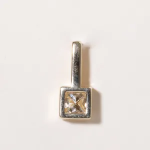 100 Ways Jewelry 100 Ways' GIA Certified Square Cut Diamond Pendant | 0.51ct VS1 J |