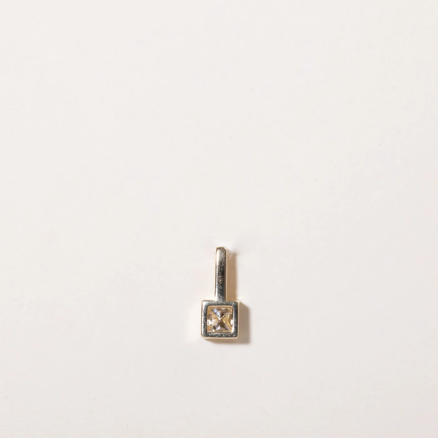 100 Ways Jewelry 100 Ways' GIA Certified Square Cut Diamond Pendant | 0.51ct VS1 J |