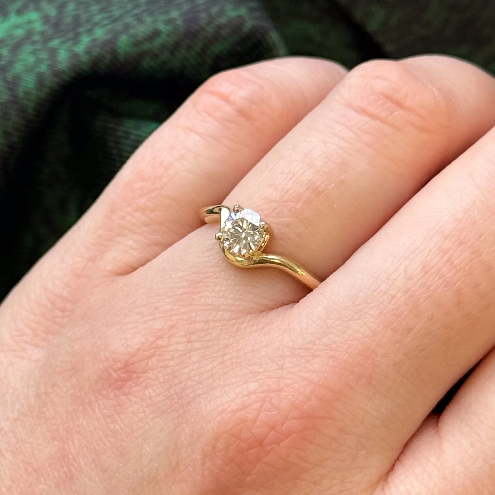 100 Ways Jewelry '100 Ways' GIA Diamond Freeform Engagement Ring | 0.54ct | SZ 6.75 |